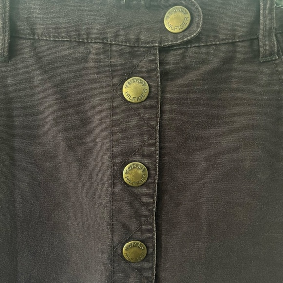 Purple Tommy Hilfiger denim skirt with metallic buttons - Picture 3 of 4